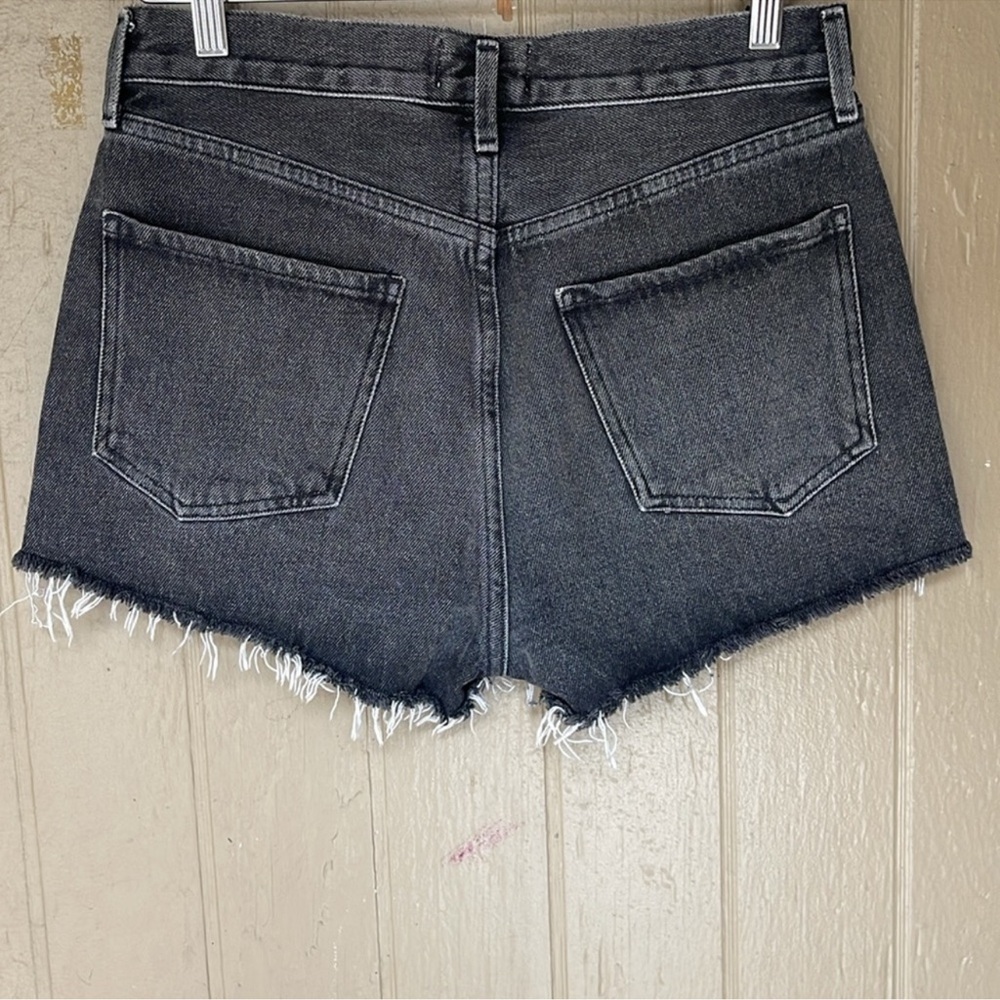 AGOLDE Women's Black Denim Shorts - Picture 3 of 10